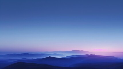 Obraz premium Serene Mountain Landscape at Dawn