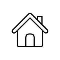 Home icon on a white background
