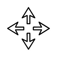 Arrow sign icon