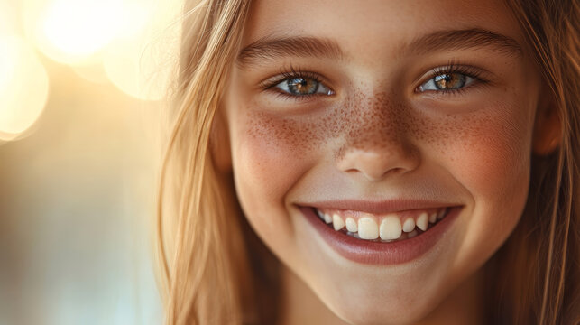 Use soft, warm lighting to enhance the positivity and warmth of the smiles. Gentle sunlight or golden tones can reflect the inner warmth that a smile brings, making the image feel welcoming 