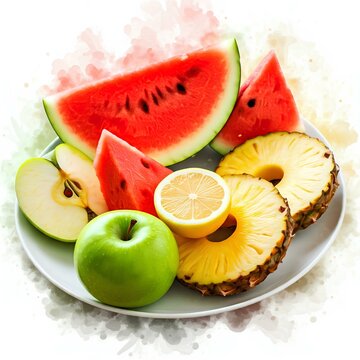 fruit on a plate
