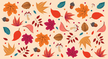 Autumn Background with vintage colors