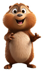 Obraz premium PNG Cartoon mammal animal rodent.