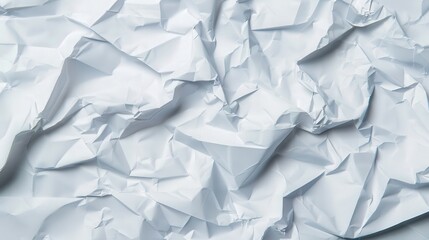 Obraz premium Crumpled Paper Texture with Shadows, a dynamic composition of layered paper showcasing intricate folds and varying shadow depths, creating an engaging visual experience.