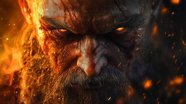 Svarog, the supreme god in Slavic mythology, is the god above all gods. He created all the major deities in this tradition, his fiery gaze reflecting the power of fire and fury that envelops him.