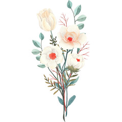 Watercolor Brench Wedding Branch Frame Rustic Floral