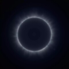 During the total solar eclipse, the moon completely obscures the sun, revealing a stunning corona. The dark sky and ethereal light create a captivating moment for spectators. Generative AI