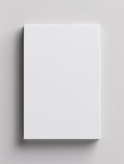 Minimalistic white square canvas on a wall, isolated with a transparent background  
