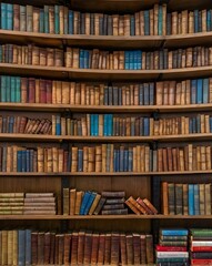 shelves with books