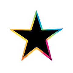 Obraz premium Star PNG, star icon, star image, star vector, star graphic, star silhouette, star symbol, celestial star, decorative star, star design, night sky star, shining star, star shape, twinkling star, bright