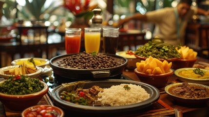 Fototapeta premium Delicious Brazilian Cuisine Spread