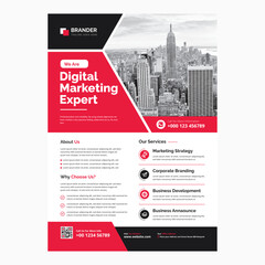 Fototapeta premium corporate business flyer design