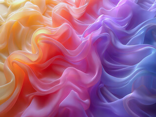 Fototapeta premium カラフルな繊維のアブストラクトイメージ
