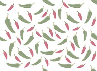 chili pattern Background. flat illustration chili background. pepper pattern background. chili flat illustration background.