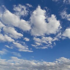 blue sky with clouds