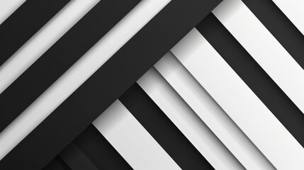 Obraz premium Abstract Black and White Stripes
