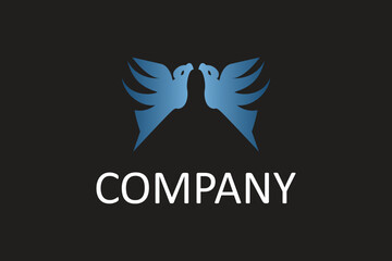 Simple Eagle Logo Template Design Concept