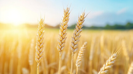 Fototapeta premium Wheat field