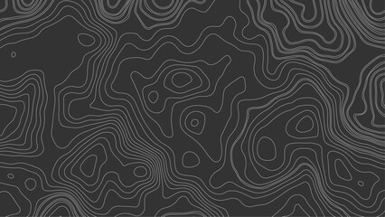 Topographic map. Geographic mountain relief. Abstract lines background. Contour maps. Vector illustration, Modern design with White background with topographic wavy pattern