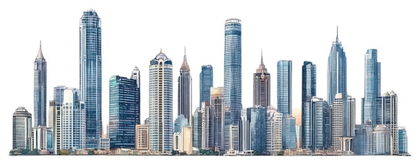 Obraz premium PNG City of Bangkok in Thailand architecture cityscape landscape.