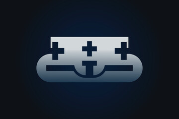 Fototapeta premium Modern T Letter Medical logo vector