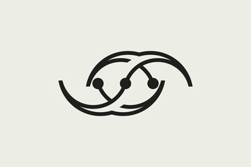 Modern technology infinity logo