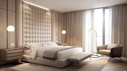 Fototapeta premium Modern Bedroom Interior Design