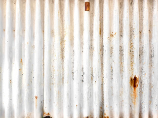 Corrugated rough sheet metal texture surface background.