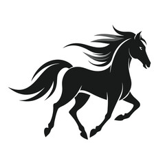 horse silhouette vector illustration