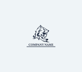 Elegant lion logo. perfect for luxury branding.