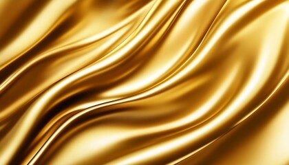 Golden Fabric Swirls, Abstract, Background, Luxury