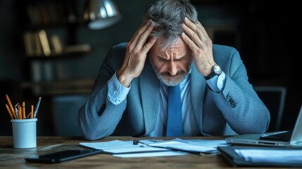 Employee receiving harsh feedback from their boss, emotional toll of negative criticism in the workplace