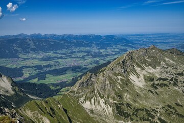 Fototapeta premium Oberstdorf, Allgäu, Fellhorn und Umgebung, Breitachtal