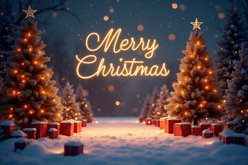 merry christmas happy new year showcase festive festival mockups stages joyful backgrounds magical event