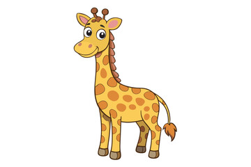 Obraz premium Giraffe cartoon vector vector illustration