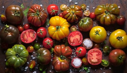 Delicious, natural and delicious tomatoes from all over the world and a collection
