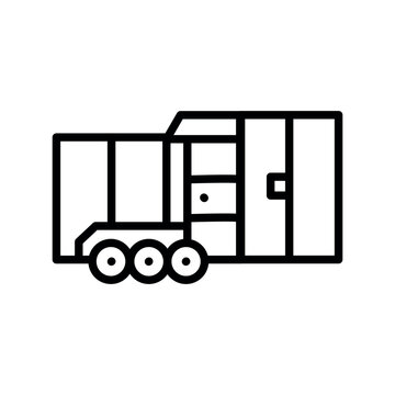 recommend clip art: Snowplow black line illustration. Snow removal machine.