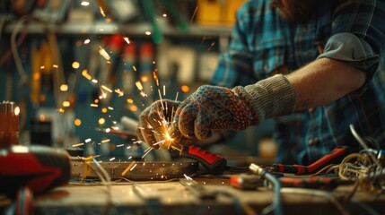 Sparks Fly While Working