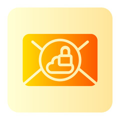 Fototapeta premium email gradient icon