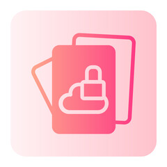Fototapeta premium document gradient icon