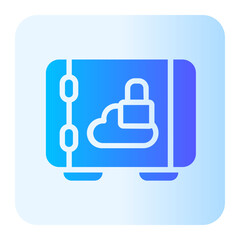 deposit box gradient icon