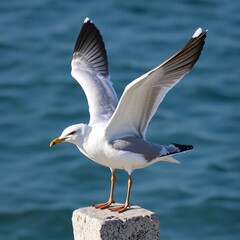 Fototapeta premium seagull in flight