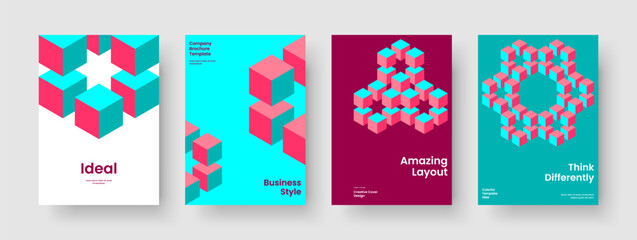 Obraz premium Abstract Brochure Design. Modern Book Cover Layout. Geometric Flyer Template. Business Presentation. Report. Banner. Background. Poster. Pamphlet. Advertising. Portfolio. Leaflet. Brand Identity