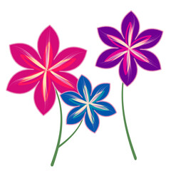 Flowers colorful element Vibrant Bloom.