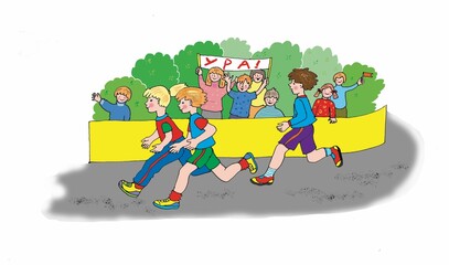 kids around the world running competition