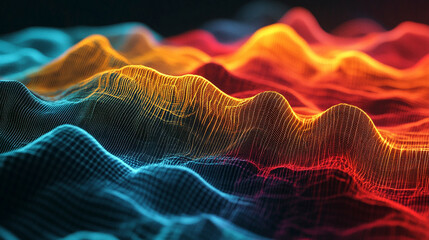 high-tech background with dynamic masterpiece of geospatial data