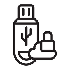usb line icon