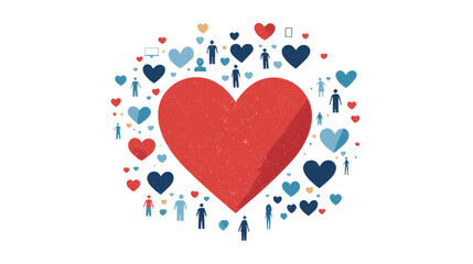 Heart with People.