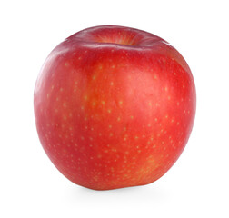 One fresh red apple isolated on white
