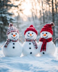 Obraz premium snowman